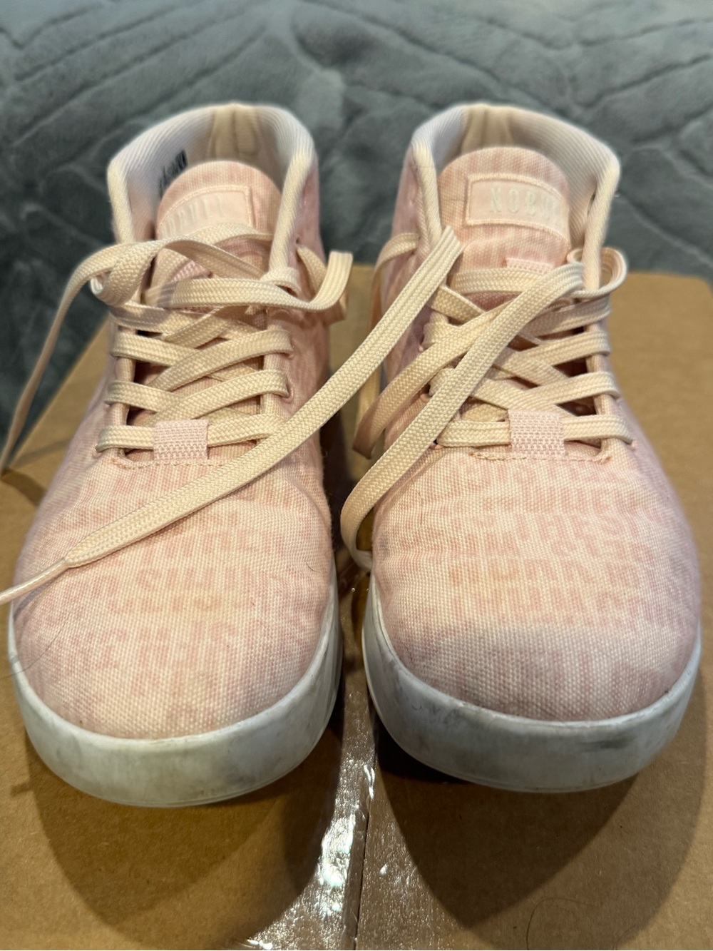 NOBULL Blush Pink Lace-Up Women's Sneakers